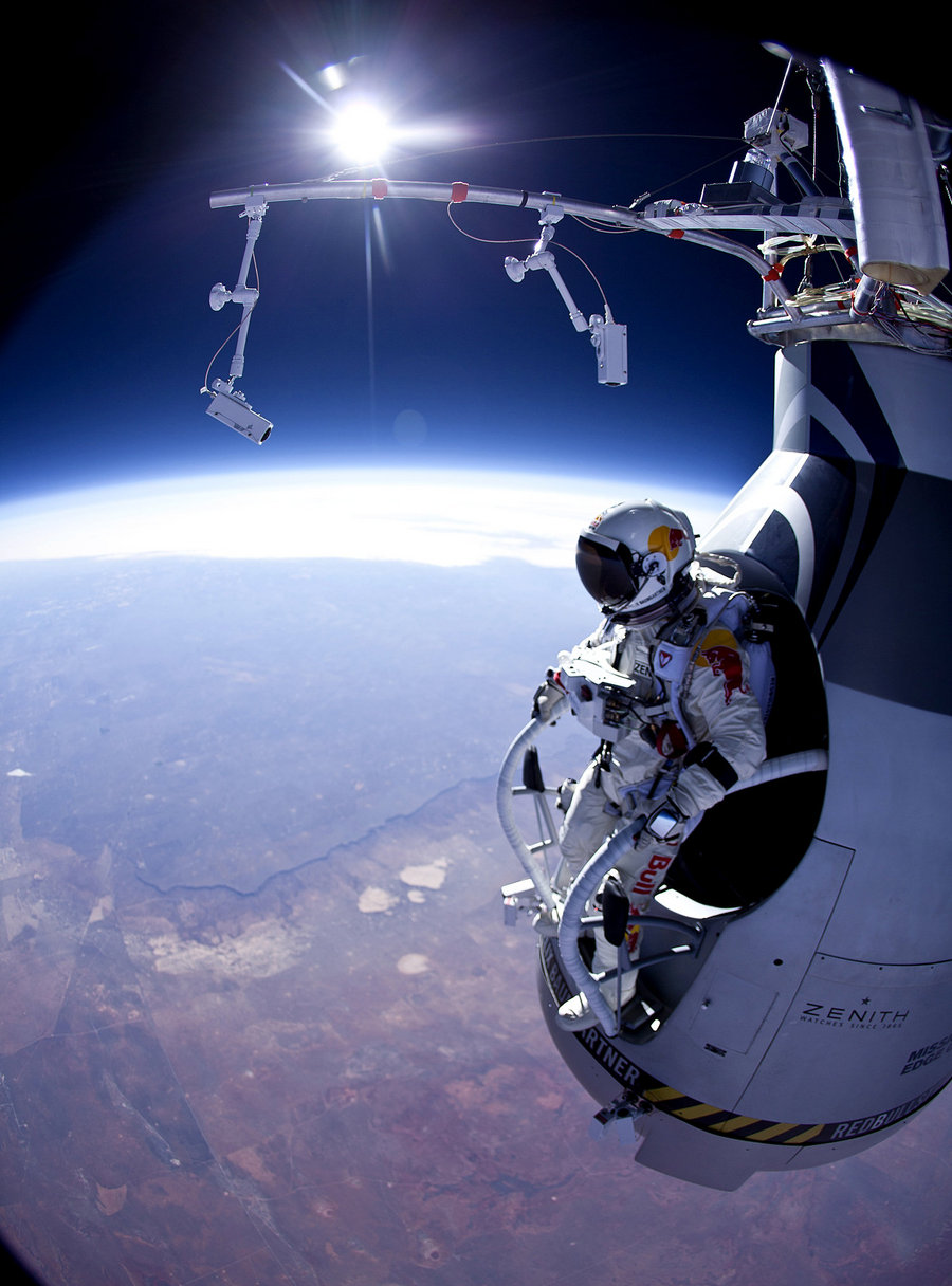 Felix Baumgartner's: Saltando desde una capsula espacial